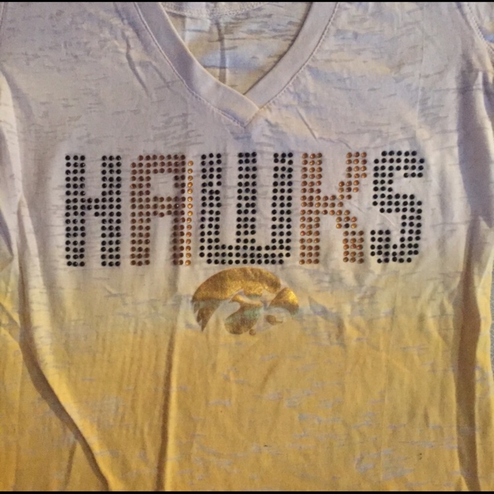 Iowa Hawkeyes Rhinestoned Tee - Picture 2 of 3